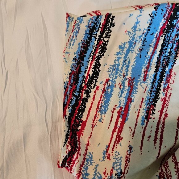 Emery Rose | Blue, REd and Black  Blouse | Size Large - Picture 6 of 8